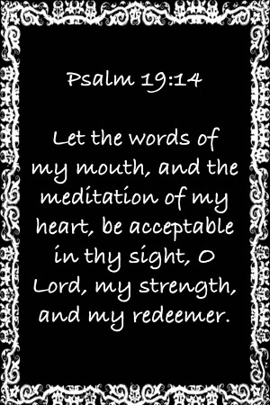 Psalm 19 14 10BW